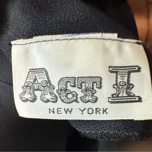 Act 1 Elegant Vintage Black Jumpsuit with Embellished Belt - Picture 14 of 16